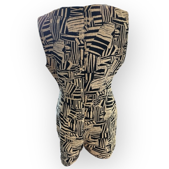 Reiss Black/White Culotte Hail Cotton Blend Playsuit Sz 10 - Picture 8 of 14